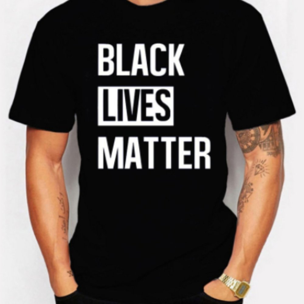 Black Lives Matter Print T-shirts For Men